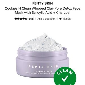 Fenty Cookies and Cream Detox Mask